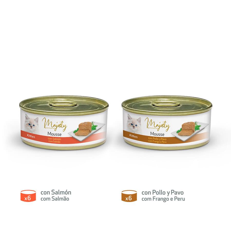 Majesty Kitten Gold Selection Mousse lata Imagem n&uacute;mero 2